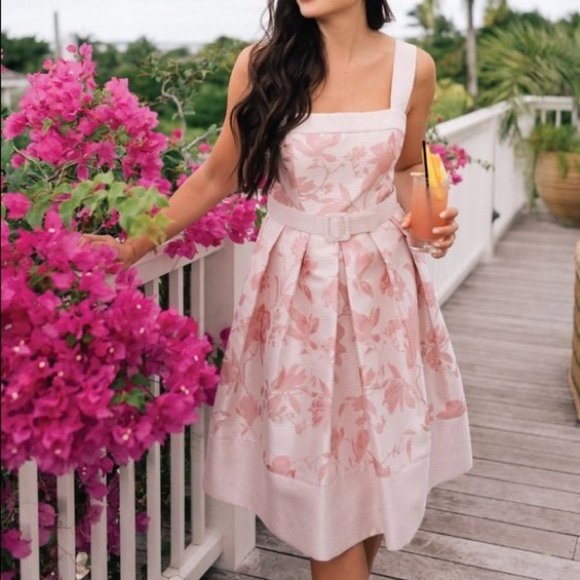 Gal Meets Glam Dresses & Skirts - Gal Meets Glam Elise Jacquard Fit & Flare Dress